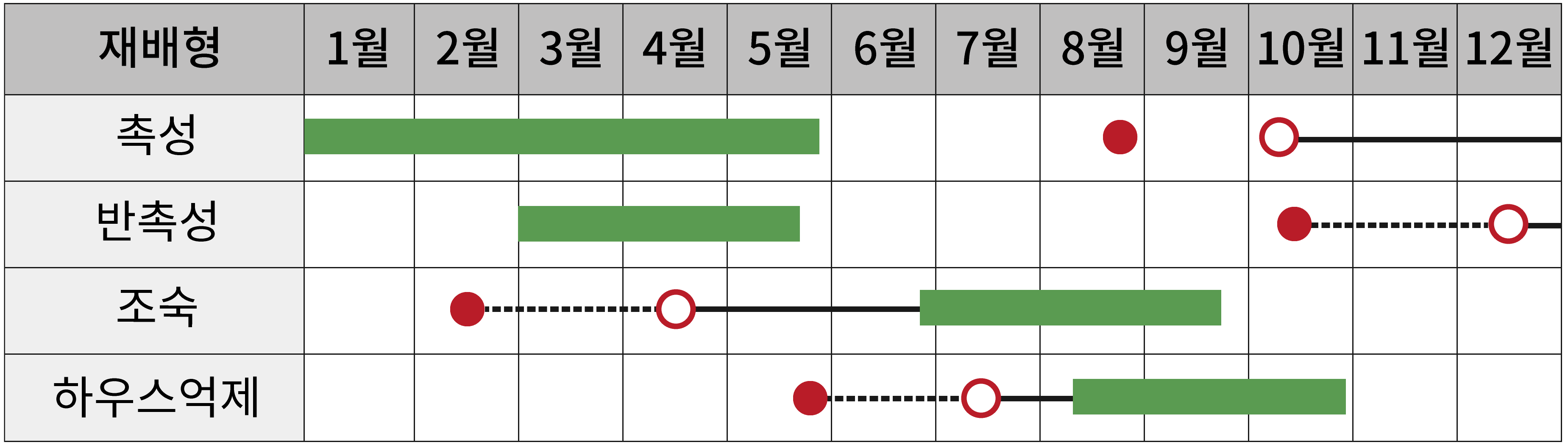 TY대장금 재배작형표