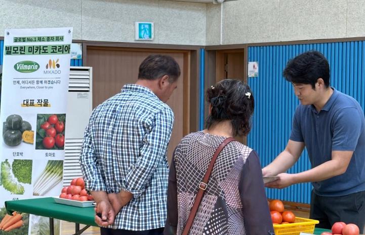 전분 장수 토마토 품종 전시